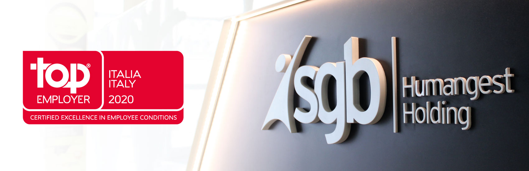 SIAMO CERTIFICATI TOP EMPLOYER ITALIA 2020