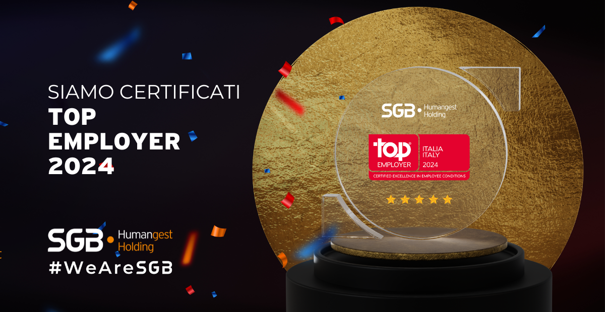 Il Gruppo SGB è certificato Top Employer Italia 2024!